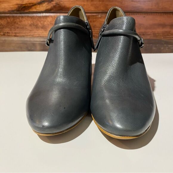 ECCO Nephi Pump Leather Side Zip Ankle Booties In Gray Women's Size 41/9.5 - Picture 16 of 16